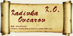 Kadivka Ovčarov vizit kartica